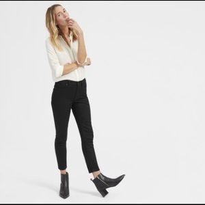 Everlane high rise ankle jeans in black